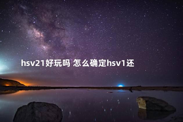 hsv21好玩吗 怎么确定hsv1还是2